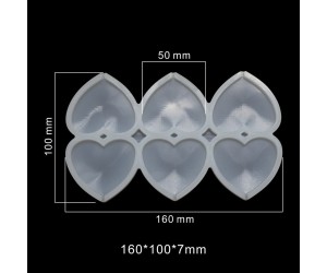 Çoklu Kalp Lolipop Şekerleme Çikolata Pasta Silikon Kalıbı GT1496 Çoklu Kalp Lolipop Şekerleme Çikolata Pasta Silikon Kalıbı GT1496