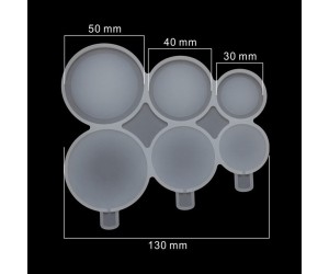 Çoklu Küçük Daire Lolipop Şekerleme Çikolata Pasta Silikon Kalıbı GT1493 Çoklu Küçük Daire Lolipop Şekerleme Çikolata Pasta Silikon Kalıbı GT1493