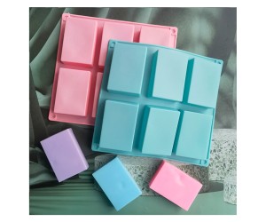 Dikdörtgen 6 lı Pasta Kek Sabun Silikon Kalıbı GT363 Dikdörtgen 6 lı Pasta Kek Sabun Silikon Kalıbı GT363