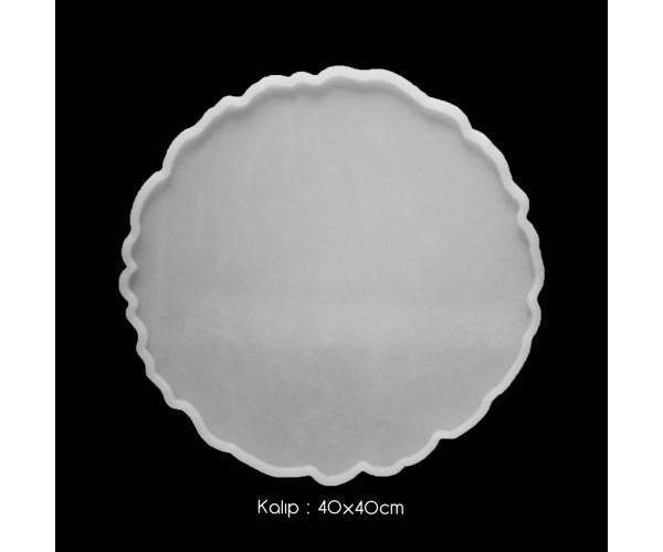 Epoksi Dalgalı Sehpa Tepsi Silikon Kalıbı 40x40cm Epoksi Dalgalı Sehpa Tepsi Silikon Kalıbı 40x40cm