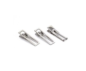 Epoksi Toka Aparatı Klips Dikdörtgen Ortası Boş Nikel 6cm 5 Adet