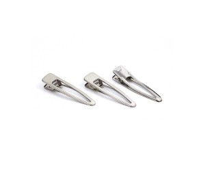Epoksi Toka Aparatı Klips Oval Ortası Boş Nikel 6.5cm 10 Adet