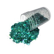 Epoksi Süsleme Glitter Açık Yeşil Pul 5gr