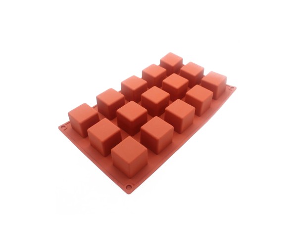 Kare Küp 15 li Pasta Kek Çikolata Silikon Kalıbı GT938 Kare Küp 15 li Pasta Kek Çikolata Silikon Kalıbı GT938