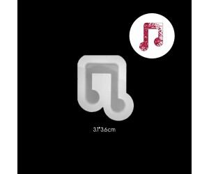 Epoksi Müzik Notası Kolye Anahtarlık Silikon Kalıbı EM210 Epoksi Müzik Notası Kolye Anahtarlık Silikon Kalıbı EM210