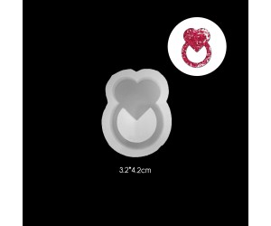 Epoksi Yüzük Kalp Kolye Anahtarlık Silikon Kalıbı EM215 Epoksi Yüzük Kalp Kolye Anahtarlık Silikon Kalıbı EM215