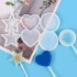 Yıldız Kalp Daire Lolipop Şekerleme Çikolata   Pasta Silikon Kalıbı GT1499