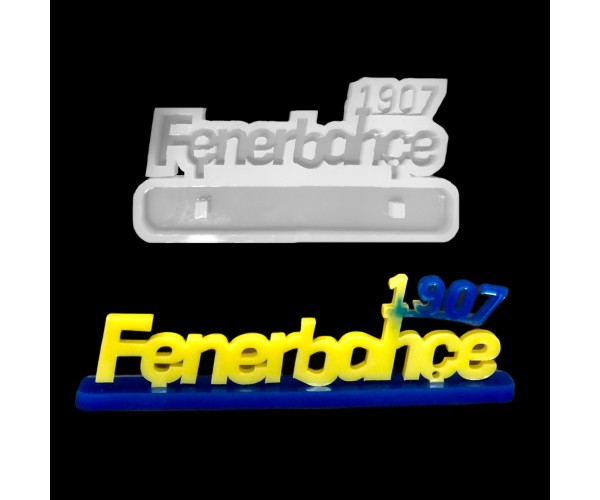 Epoksi Fenerbahçe Masa Süsü Silikon Kalıbı EM221