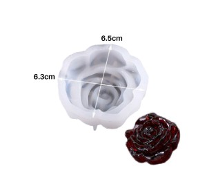 Epoksi 3D Gül Reçine Mum Silikon Kalıbı 6.5x6.3x3cm Epoksi 3D Gül Reçine Mum Silikon Kalıbı 6.5x6.3x3cm