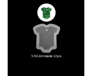 Epoksi Bebek Zıbın Anahtarlık Silikon Kalıbı EM245 Epoksi Bebek Zıbın Anahtarlık Silikon Kalıbı EM245