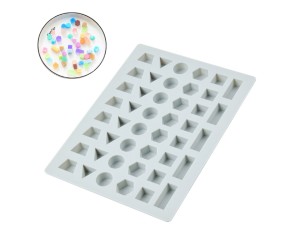 Epoksi Geometrik Şekiller Minyatür Jelibon Sugarcraft Silikon Kalıbı GT1583