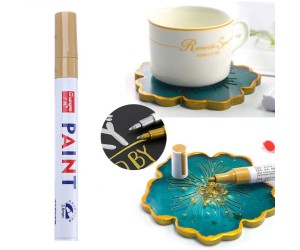 Epoksi Varak Kalem Paint Marker Gold 12 li Paket Epoksi Varak Kalem Paint Marker Gold 12 li Paket