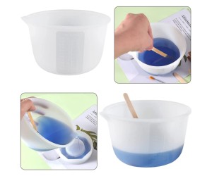 Epoksi Beaker Döküm Karıştırma Kabı Silikon 600ml