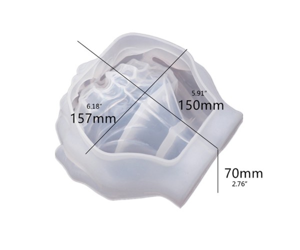 Epoksi Çift El Dekorasyon Masa Süsü Silikon Kalıbı