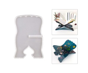 Epoksi Rahle Silikon Kalıbı Kitap Standı Tekli