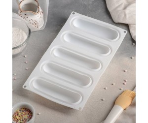 Kek Çikolata Pişirme Yastık Euro Tatlısı Ekler Çikolata Truffle Sakız Silikon Kalıbı 5 li GT099 Kek Çikolata Pişirme Yastık Euro Tatlısı Ekler Çikolata Truffle Sakız Silikon Kalıbı 5 li GT099