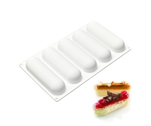 Kek Çikolata Pişirme Yastık Euro Tatlısı Ekler Çikolata Truffle Sakız Silikon Kalıbı 5 li GT099