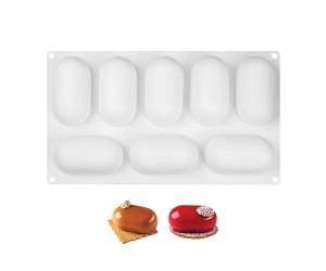 Kek Çikolata Pişirme Yastık Euro Tatlısı Ekler Çikolata Truffle Silikon Kalıbı 8 li GT101