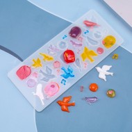 Epoksi Çoklu Kuş ve Şekiller Kalıbı