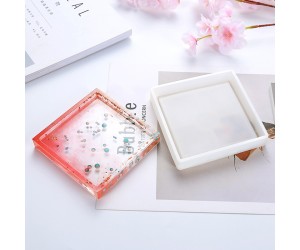 Epoksi Kare Tabak Bardak Saksı Altlığı Silikon Kalıbı 10cmx1.7cm Epoksi Kare Tabak Bardak Saksı Altlığı Silikon Kalıbı 10cmx1.7cm