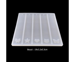 Epoksi Çoklu Kitap Ayracı Figürlü Silikon Kalıbı EM257 Epoksi Çoklu Kitap Ayracı Figürlü Silikon Kalıbı EM257