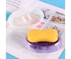 Epoksi Oval Sabunluk Silikon Kalıbı Epoksi Oval Sabunluk Silikon Kalıbı