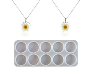 Epoksi Silikon Çoklu Yuvarlak Anahtarlık ve Takı Kalıbı