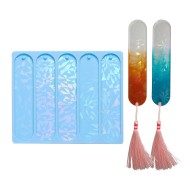 Epoksi Silikon Hologramlı Oval 5 li Kitap Ayracı Kalıbı