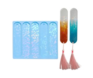 Epoksi Silikon Hologramlı Oval 5 li Kitap Ayracı Kalıbı