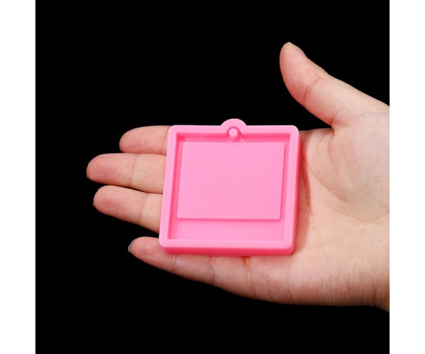 Epoksi Silikon Küçük Kare Fotoğraf Çerçevesi ve Anahtarlık Kalıbı