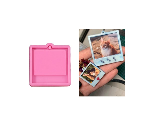 Epoksi Silikon Büyük Kare Fotoğraf Çerçevesi ve Anahtarlık Kalıbı