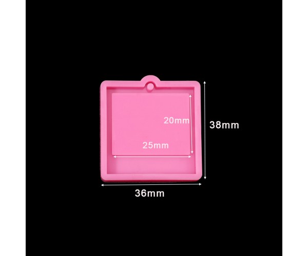 Epoksi Silikon Küçük Kare Fotoğraf Çerçevesi ve Anahtarlık Kalıbı