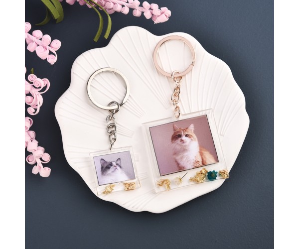 Epoksi Silikon Küçük Kare Fotoğraf Çerçevesi ve Anahtarlık Kalıbı