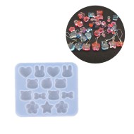 Epoksi Silikon Yeni Figürler Takı Anahtarlık Süsü Kalıbı GT9432