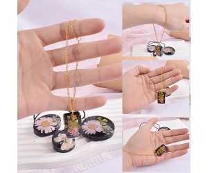 Epoksi Yeni Çoklu Kolye Küpe Anahtarlık Silikon Kalıbı Epoksi Yeni Çoklu Kolye Küpe Anahtarlık Silikon Kalıbı