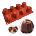 Puding Çikolata Kalıbı Çiçek Canneles Pişirme Silikon Kalıbı Kek Silikon Kalıbı 8 li GT1579
