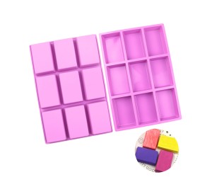 Dikdörtgen Silikon Kalıp Sabun Mum Epoksi Fırın ve Kek Kalıbı GT-361
