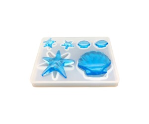 Epoksi Anahtarlık Kolye Deniz Yıldızı Kabuğu Silikon Kalıbı Epoksi Anahtarlık Kolye Deniz Yıldızı Kabuğu Silikon Kalıbı