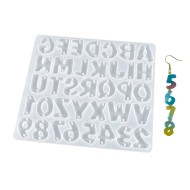 Epoksi Bileklik Küpe Harf Rakam Silikon Kalıbı GT-9342