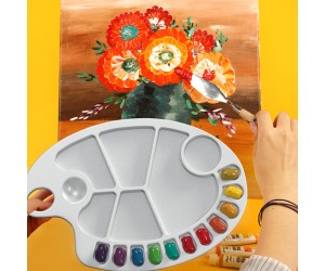 Epoksi Büyük Resim Boya Paleti Silikon Kalıbı Epoksi Büyük Resim Boya Paleti Silikon Kalıbı