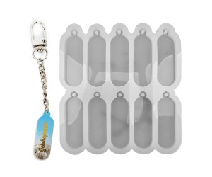 Epoksi Çoklu Künye Anahtarlık Silikon Kalıbı EM259