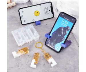 Epoksi Çoklu Telefon Tutucu Standı Silikon Kalıbı
