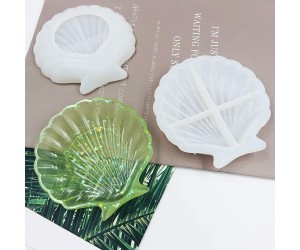 Epoksi Deniz Kabuğu Çerezlik ve Tabak Silikon Kalıbı