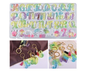 Epoksi El Yazısı Silikon Büyük Harf Kalıbı GT-9414 Epoksi El Yazısı Silikon Büyük Harf Kalıbı GT-9414