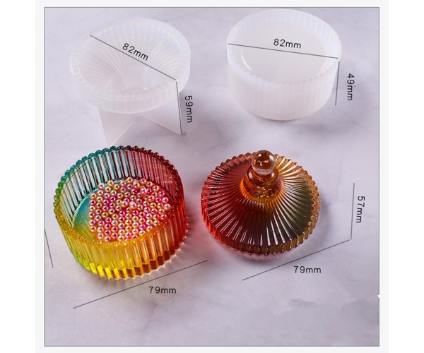 Epoksi Beton Şekerlik ve Takı Kutusu Silikon Kalıbı