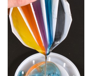 Epoksi Karışık Renk Karıştırma Döküm Kabı 3 Bölüm Silikon Kalıbı GT-9381 Epoksi Karışık Renk Karıştırma Döküm Kabı 3 Bölüm Silikon Kalıbı GT-9381