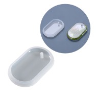 Epoksi Kenarı Bombeli Tekli Oval Künye Kolye Kalıbı