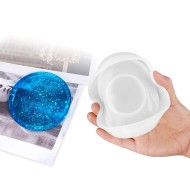 Epoksi Küçük Bardak Altlığı Kanallı Silikon Kalıbı 8.5cm