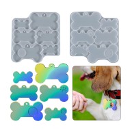 Epoksi Silikon Çoklu Kedi Köpek Tasma İsimlik Kalıbı
