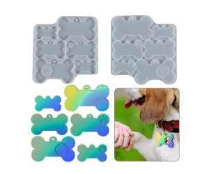Epoksi Silikon Çoklu Kedi Köpek Tasma İsimlik Kalıbı